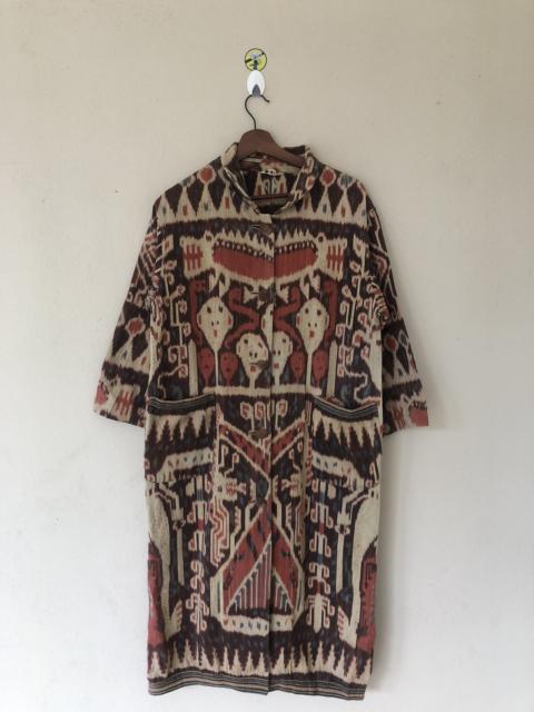 Other Designers Vintage - INDIGENOUS TRIBE OVERPRINTED LONG JACKET