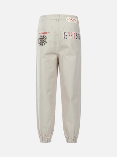 EVISU NOMADIC PATTERN LOGO PRINT JOGGERS
