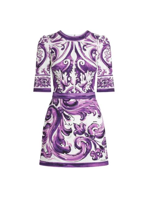 Dolce & Gabbana graphic-print mini dress