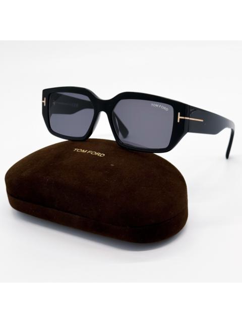 TOM FORD NEW TOM FORD SUNGLASSES SILVANO-02 TF989 01A BLACK WOMEN