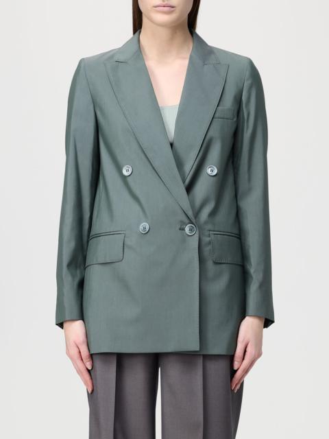 Max Mara Max Mara Women Max Mara Double-Breasted Wool And Silk Blazer