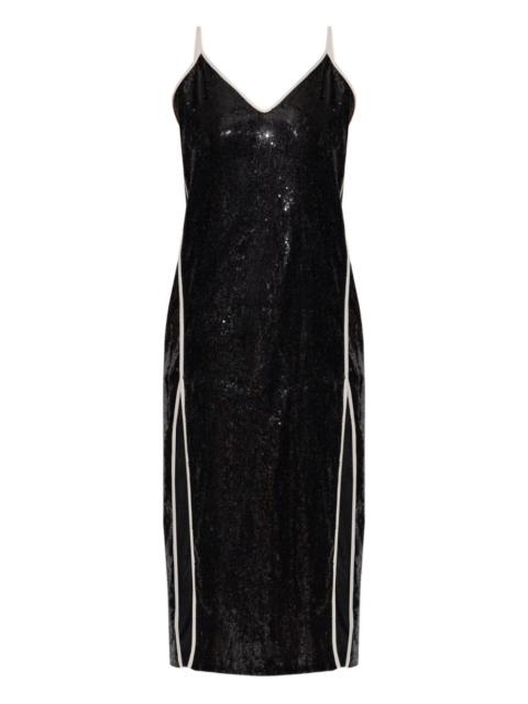 Palm Angels sequinned split-detail mini dress