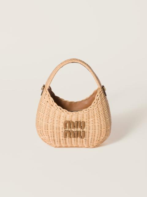 Miu Miu Wander wicker handbag