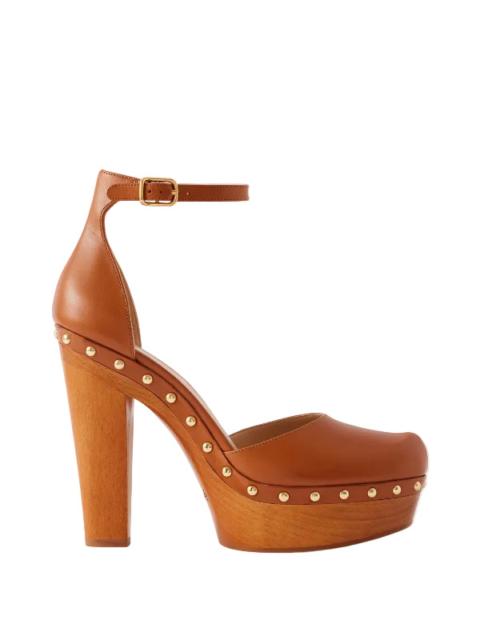 Chloé Lola Studded Pumps in Ginger