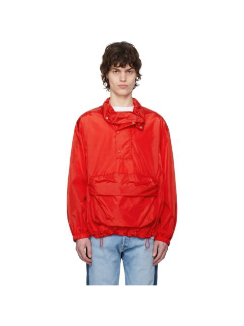 Simone Rocha Red Cargo Flap Pocket Jacket