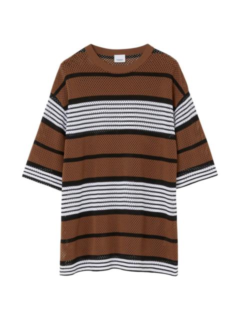 Burberry STRIPE-PRINT OVERSIZED T-SHIRT