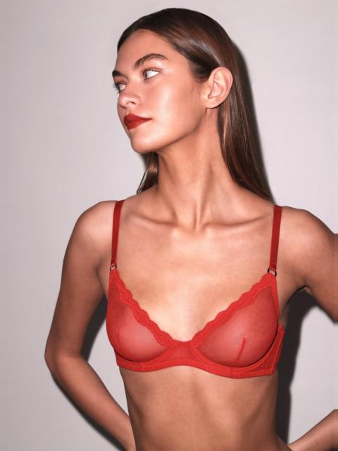 Fleur du Mal Sheer Tulle Demi Bra