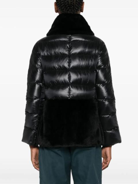 Herno Herno Women Ultralight Nylon And Lady Alternative Fur Cape