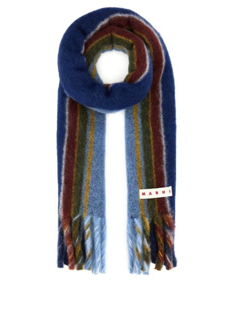 Marni Multicolor mohair blend scarf