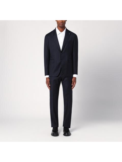 TAGLIATORE - Tagliatore Montecarlo Blue Single-Breasted Suit Men