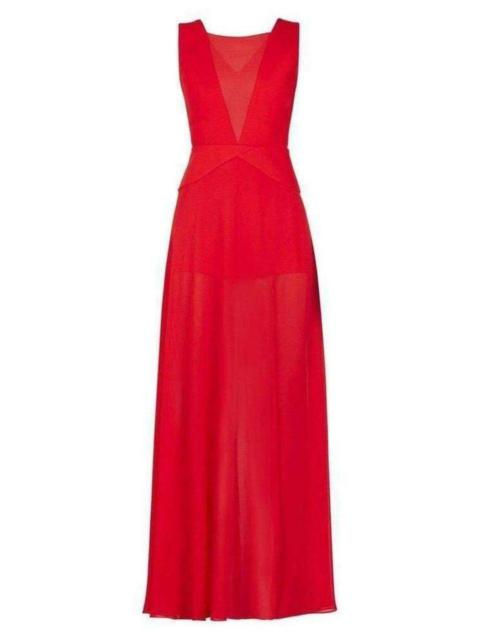 Other Designers BCBGMAXAZRIA - Halee Deep V-Neck Chiffon Skirt Romper