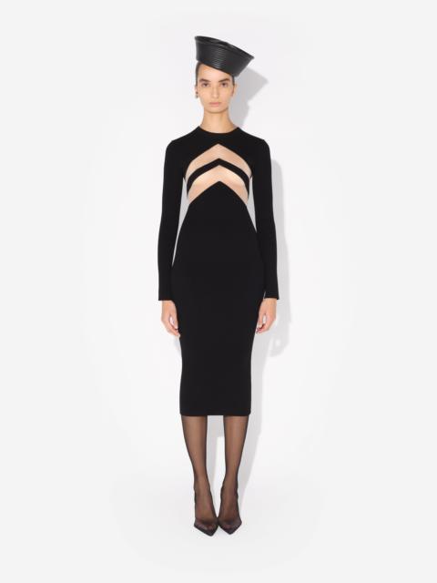Jean Paul Gaultier THE BLACK DRESS WITH CHEVRONS