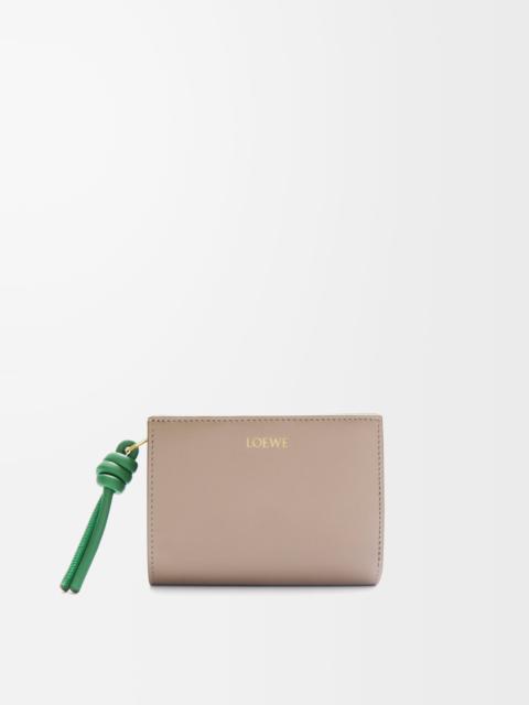 Loewe Knot compact wallet in shiny nappa calfskin