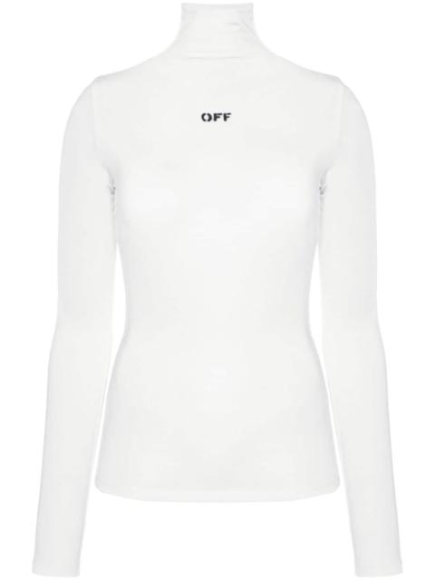 Off-White logo-print second-skin top