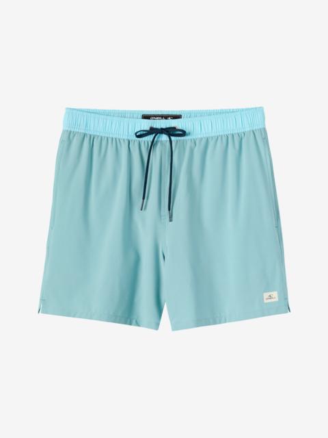 O'Neill Hermosa Light Lined Elastic Waist 17" Swim Trunks