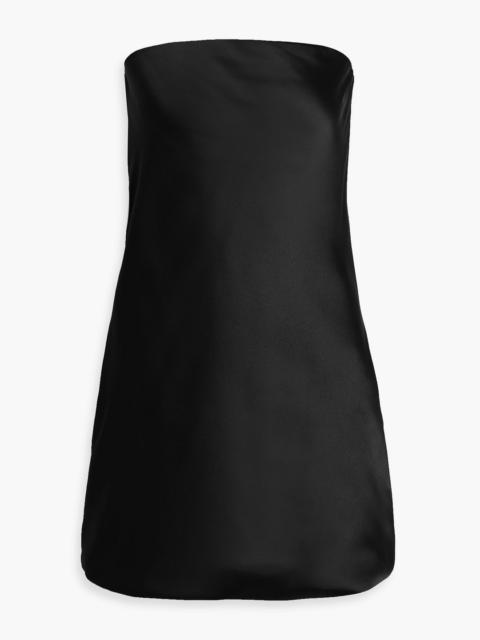 NORMA KAMALI Strapless satin mini dress