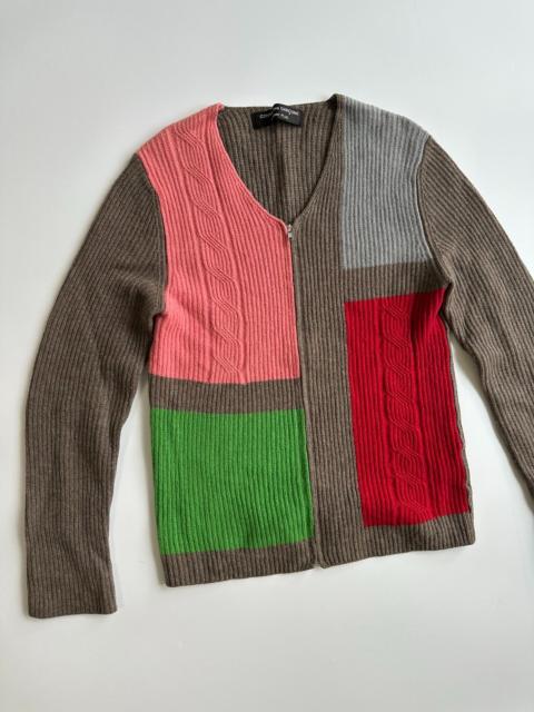 Comme Des Garçons Comme Des Garcons Homme Plus Multicolor Zip-Up Sweater