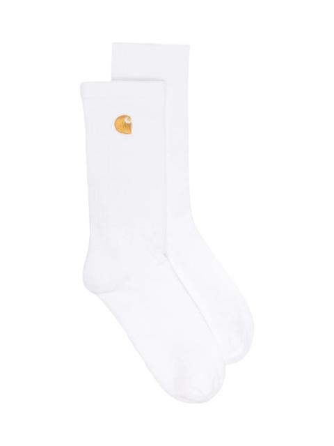 White Cotton Blend Socks