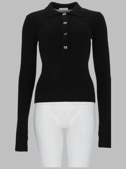 GANNI Ganni Women Polo In Maglia Di Lana