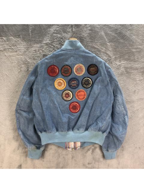 Other Designers Avant Garde - VINTAGE TRASHED KARL HELMUT DENIM BOMBERS #6546-72