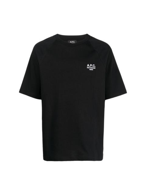 A.P.C. Willy logo-embroidered cotton T-shirt