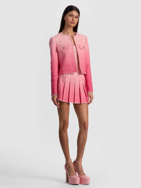 Alice + Olivia DUMONT EMBELLISHED TWEED JACKET