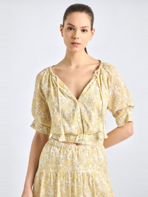 DEREK LAM 10 CROSBY SURI TUCK FRONT TOP