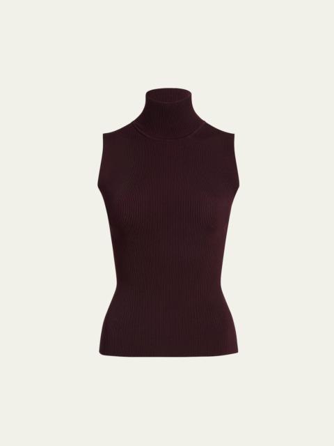 Benita Turtleneck Rib Tank Top