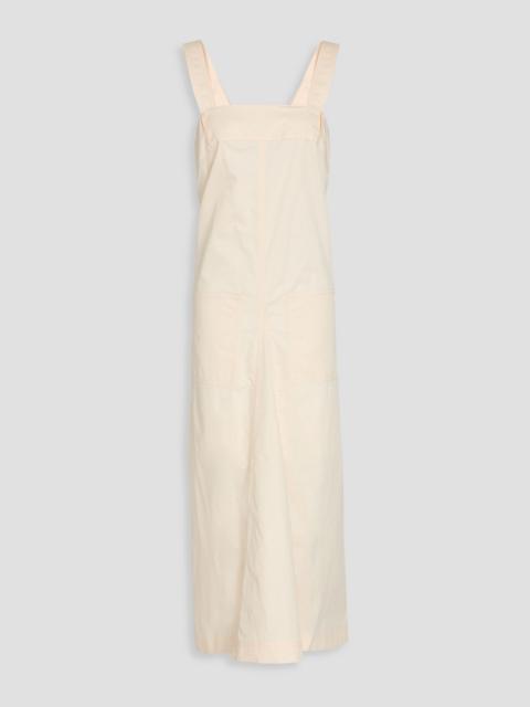 Tibi Pleated cotton midi dress