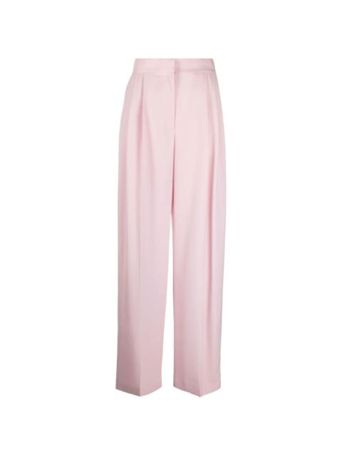 Alexander McQueen pleated high-waisted trousers