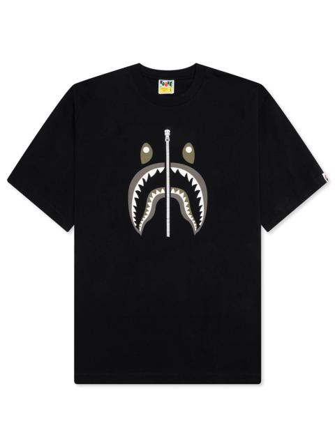 A BATHING APE® SHARK TEE #2 - BLACK