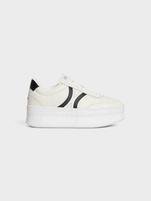 CELINE CELINE - BLOCK SNEAKERS WITH BACK TRIOMPHE AND WEDGE OUTSOLE IN CALFSKIN