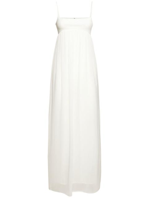 La Robe Peplo satin long dress