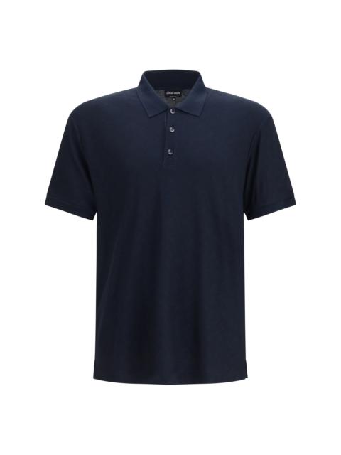 GIORGIO ARMANI Giorgio Armani Men Viscose And Polyester Polo Shirt