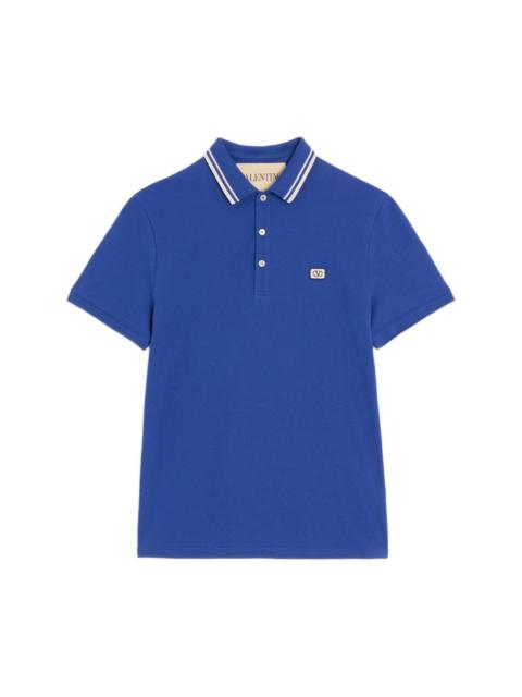 Valentino VLogo Signature piquet cotton polo shirt