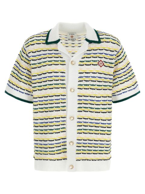 CASABLANCA Casablanca Men 'Tuck Stitch Short Sleeve' Shirt