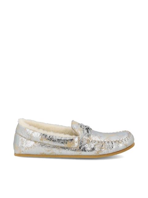 GUCCI Gucci Leather Loafers With Wool Lining