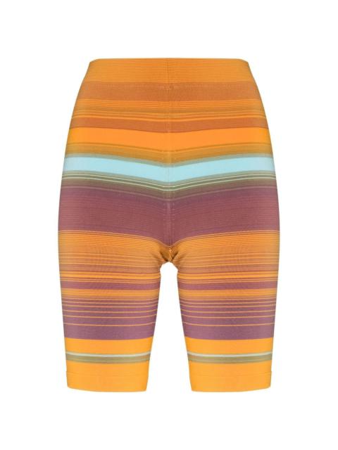 Marc Jacobs striped knitted sport shorts