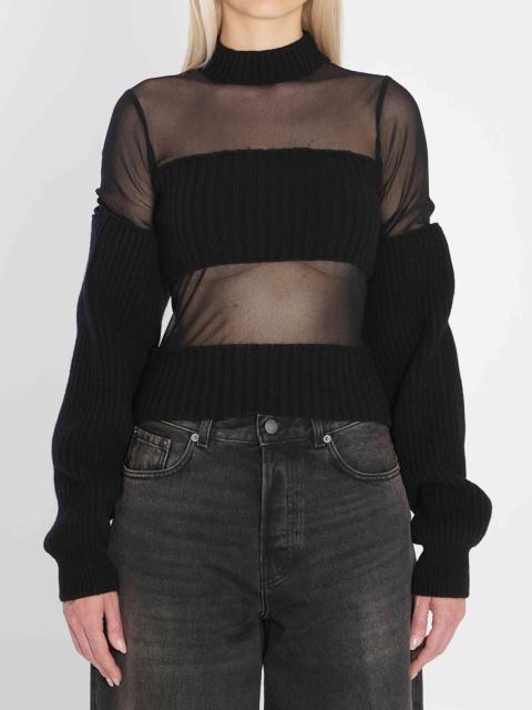 Jean Paul Gaultier Women Sheer-Effect Sweater