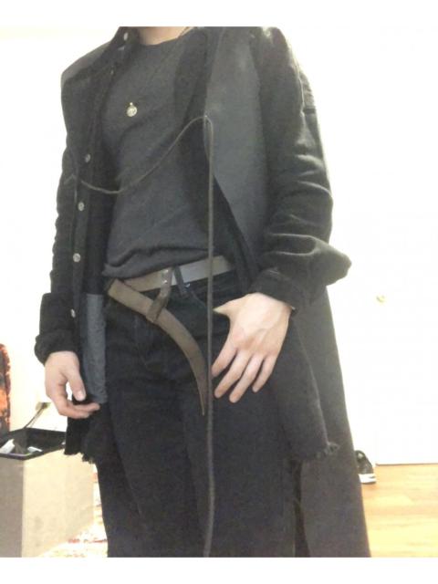 Other Designers Alexander Fielden - Leather Hooded Long Vest