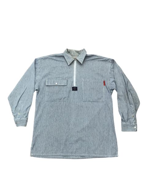 Other Designers Vintage - Wild Party Hickory Double Pockets Pullover Workwear