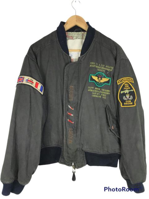Other Designers Vintage Flyers MA-1 Aviator Parachute Flight Bomber Jacket