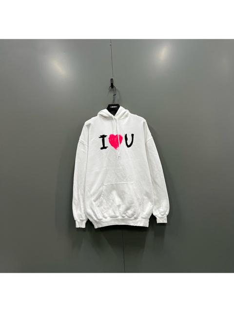 BALENCIAGA Balenciaga letter heart print hoodie