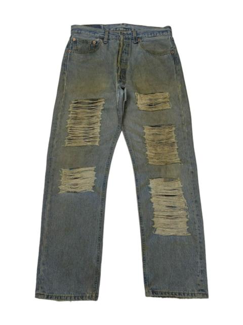 Levi's RARE‼️LEVIS 501 VINTAGE DISTRESS PATCHWORK DENIM