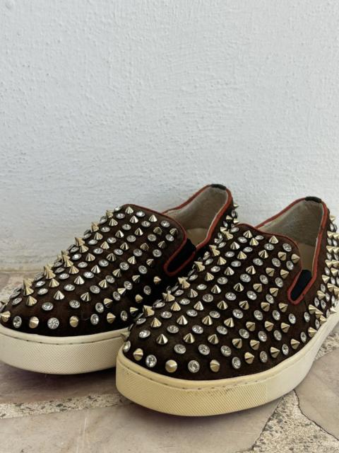 Christian Louboutin Christian Louboutin Crystal Dandelion Spikes Loafers UK8.5