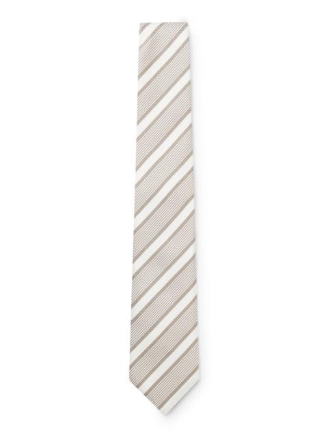 BOSS DIAGONAL-STRIPE TIE IN SILK