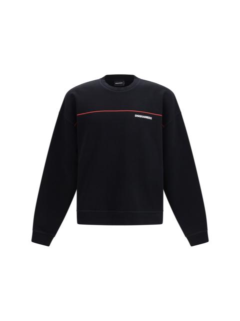 DSQUARED2 Dsquared2 Cotton Crew Neck Sweatshirt With Logo Print