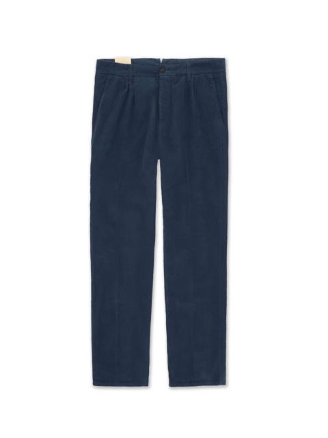 FORTELA Fortela Pences Corduroy Pleated Trousers in Navy Blue at Nordstrom
