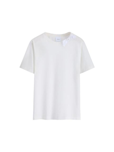 Dior DIOR $1000 White Fitted T-shirt New & Authentic (Women's siz