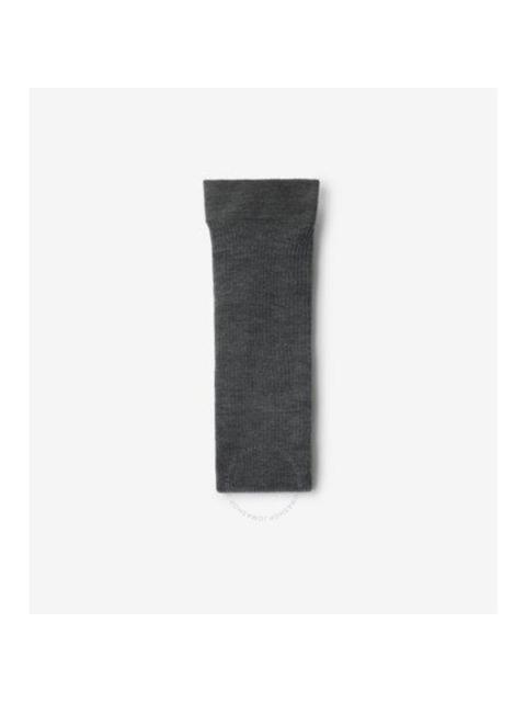 Burberry Mid Grey Wool-Blend Ribbed Tights